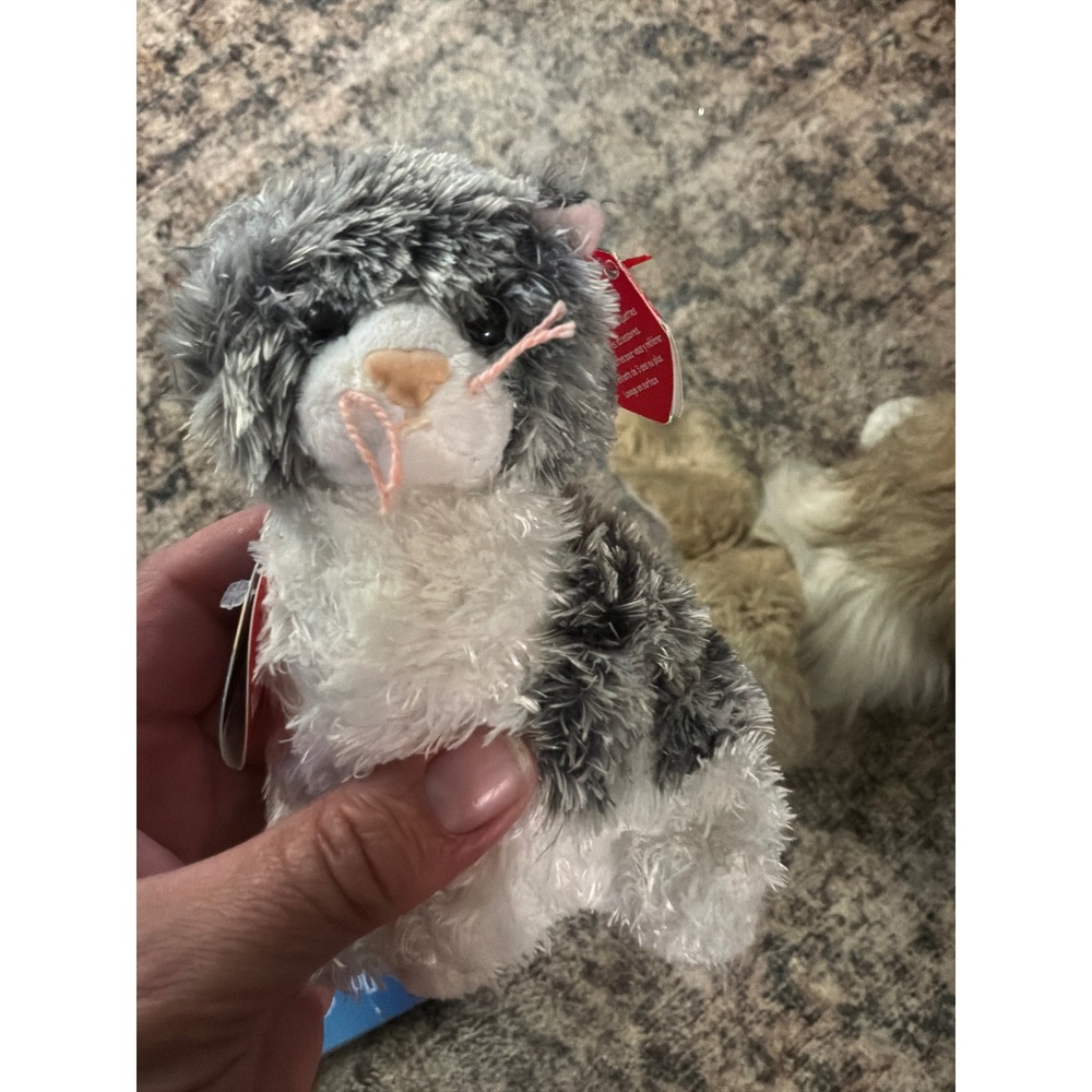 Kidcore Unisex Ty Beanie Babies 2.0 Cricket Cat Small Grey White